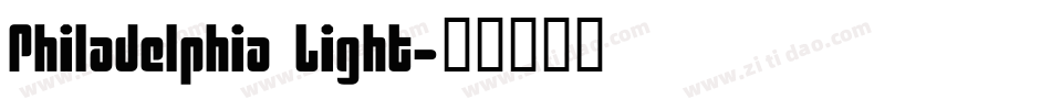 Philadelphia Light字体转换